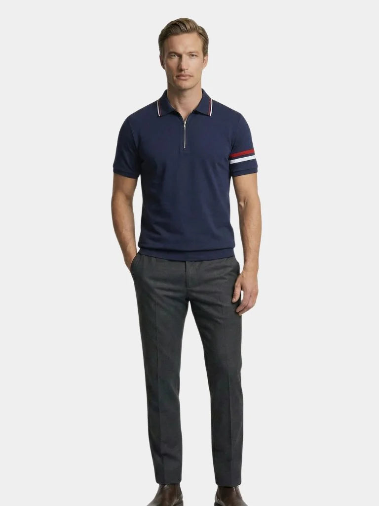 Horizon Striped Polo | Savile & Co.