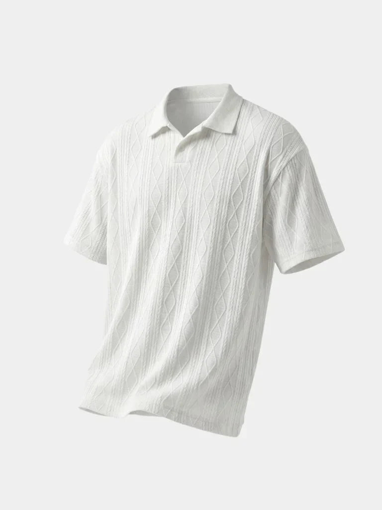 Imperial Diamond Knit Polo Shirt | Savile & Co.