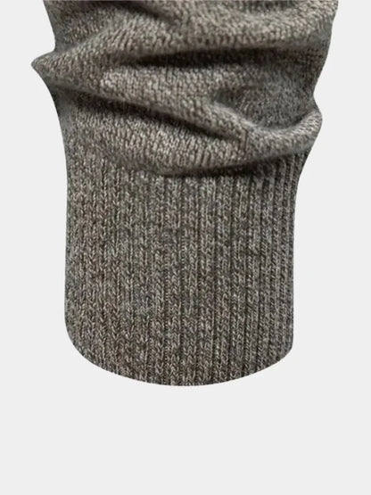 Knitted Stand Collar Cotton Cardigan | Savile & Co.