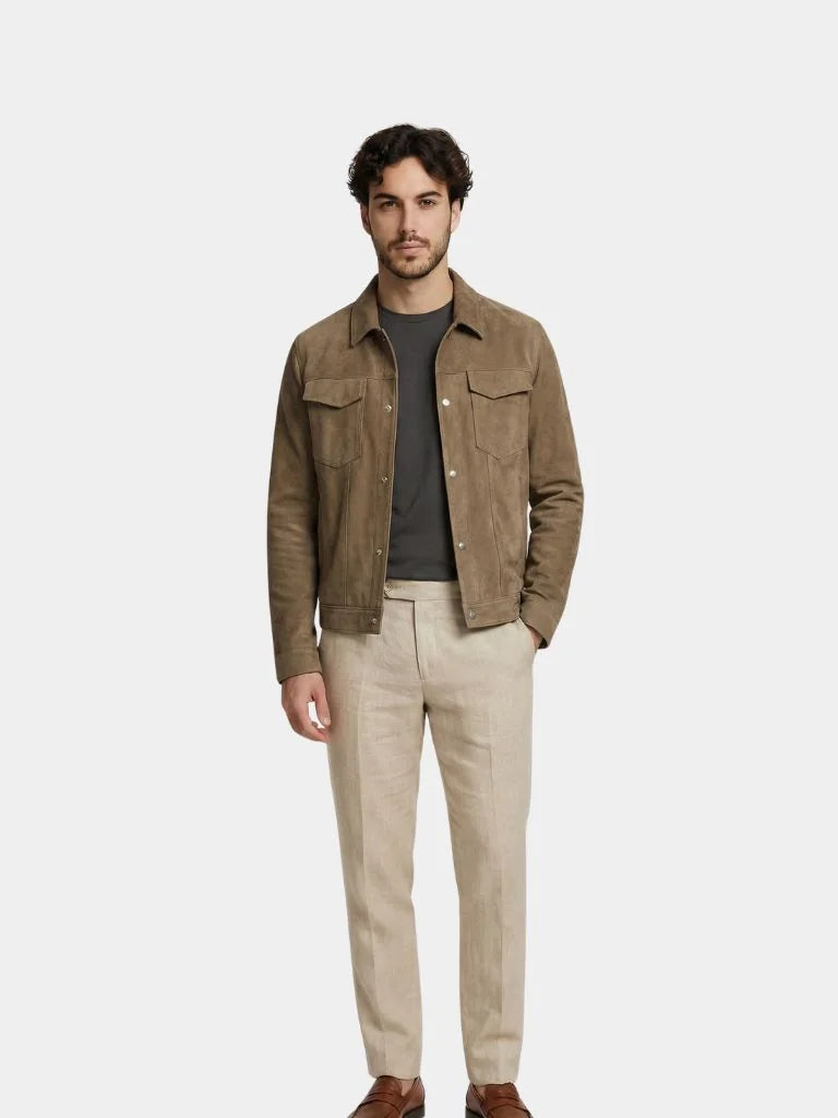 Laurent Leather Aviator Jacket | Savile & Co.