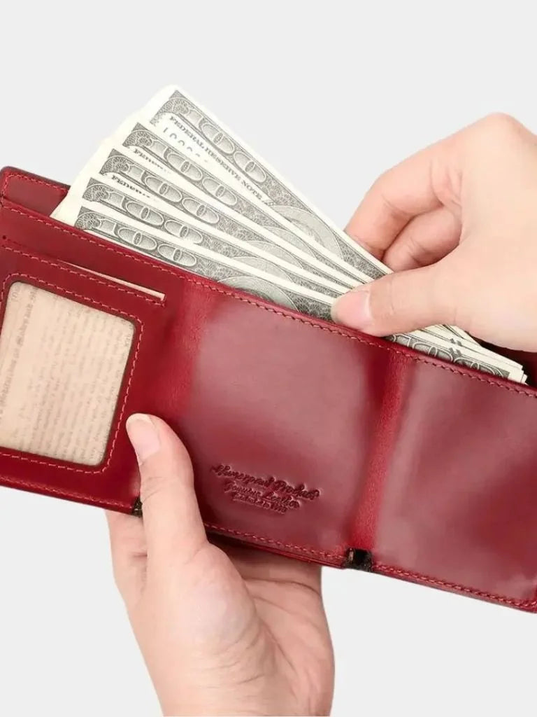 Leather Magnet Wallet Anti-Scam | Savile & Co.