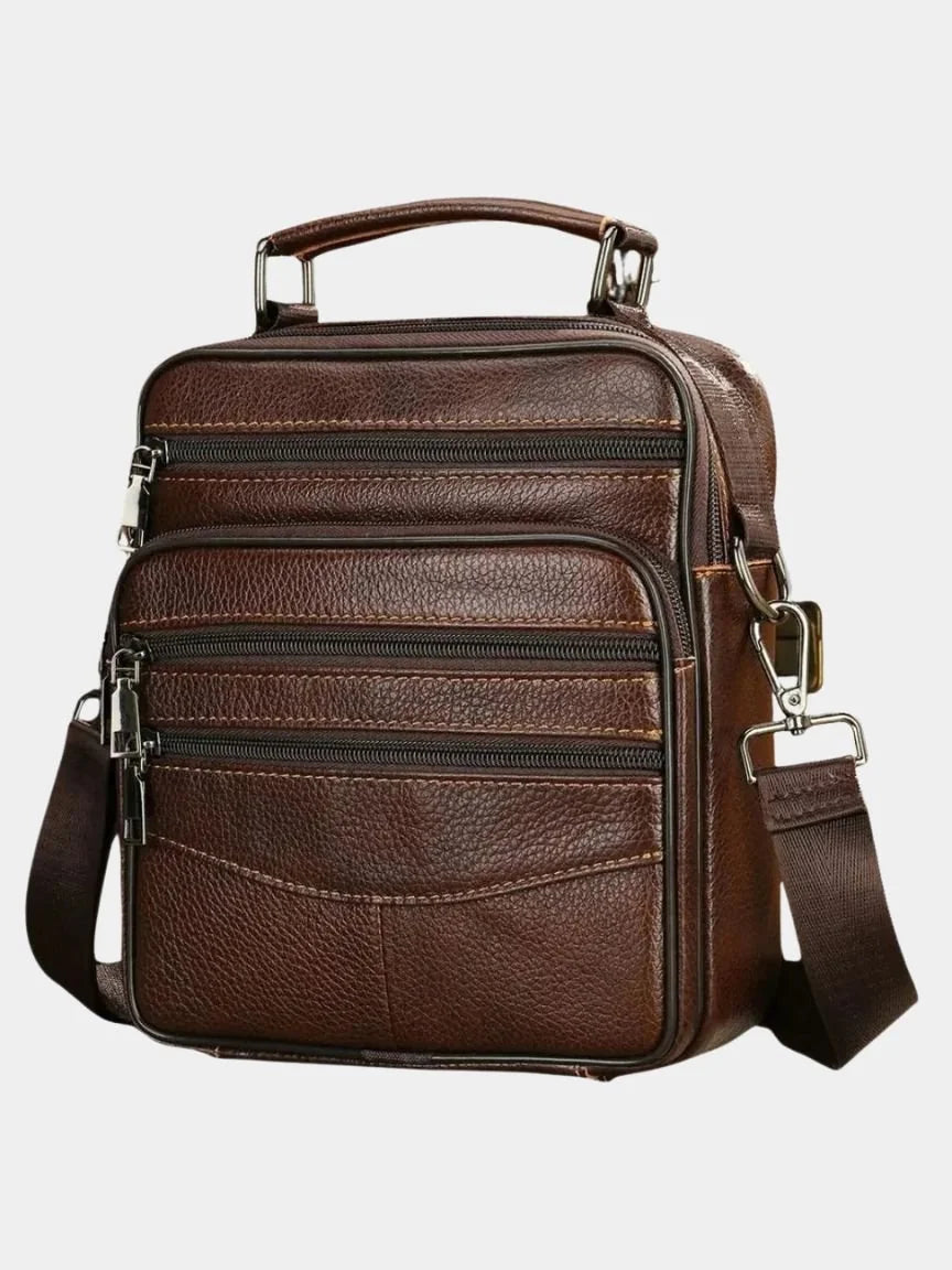 Leather Men's Shoulder Bag | Savile & Co.