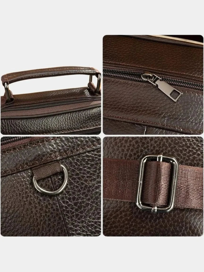 Leather Men's Shoulder Bag | Savile & Co.