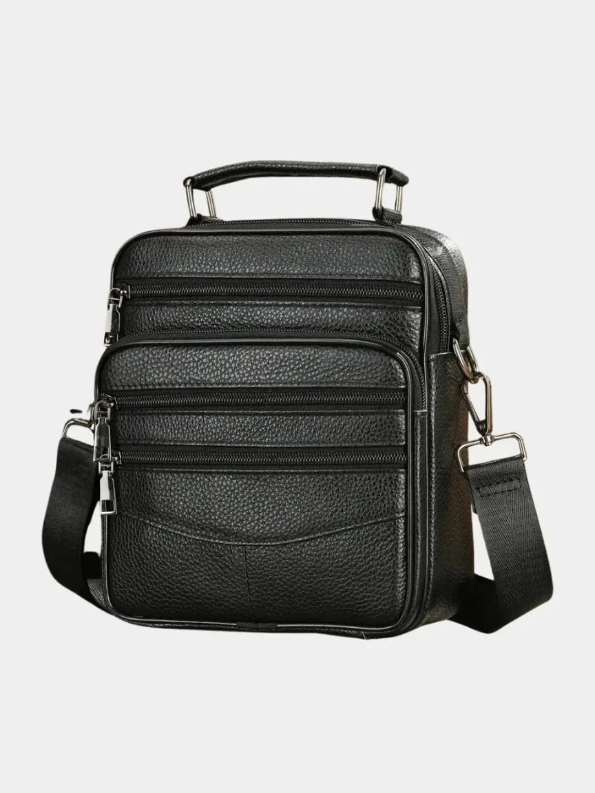 Leather Men's Shoulder Bag | Savile & Co.