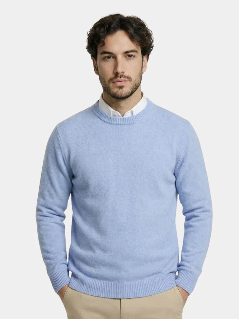 Linear Core Cotton Pullover | Savile & Co.
