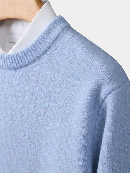 Linear Core Cotton Pullover | Savile & Co.