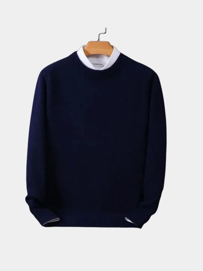 Linear Core Cotton Pullover | Savile & Co.