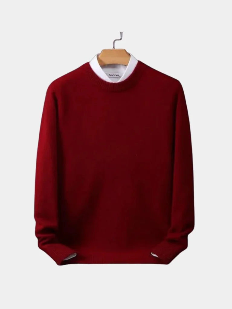 Linear Core Cotton Pullover | Savile & Co.
