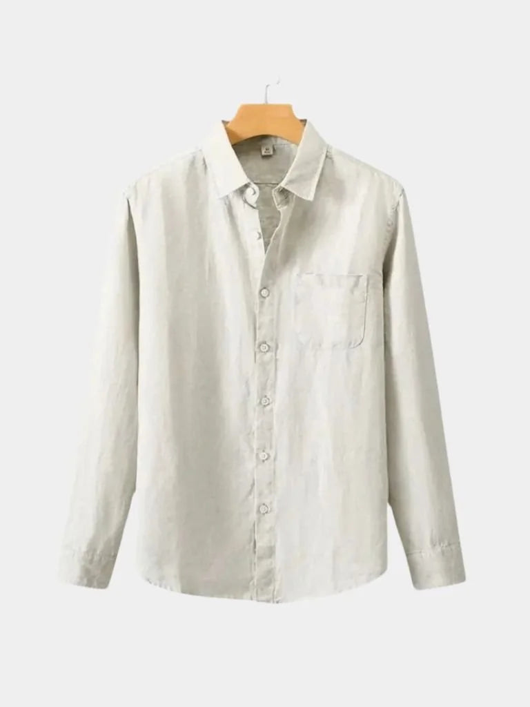 Long Sleeve Essential Linen Shirt | Savile & Co.