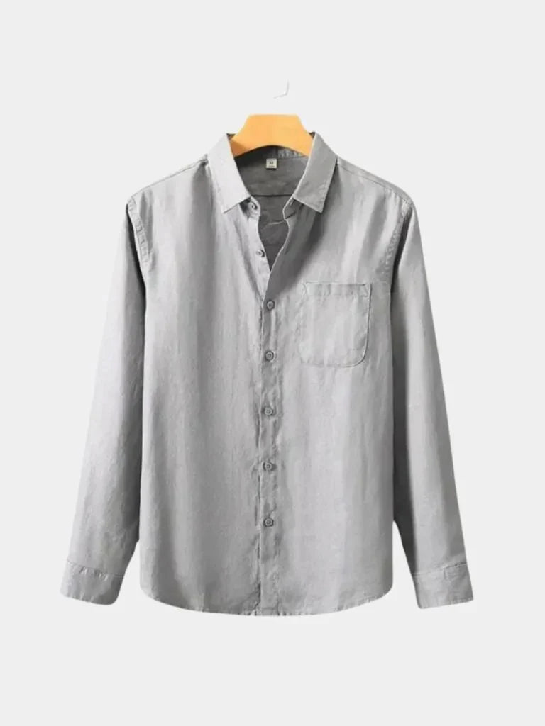 Long Sleeve Essential Linen Shirt | Savile & Co.