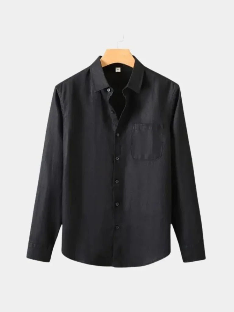 Long Sleeve Essential Linen Shirt | Savile & Co.