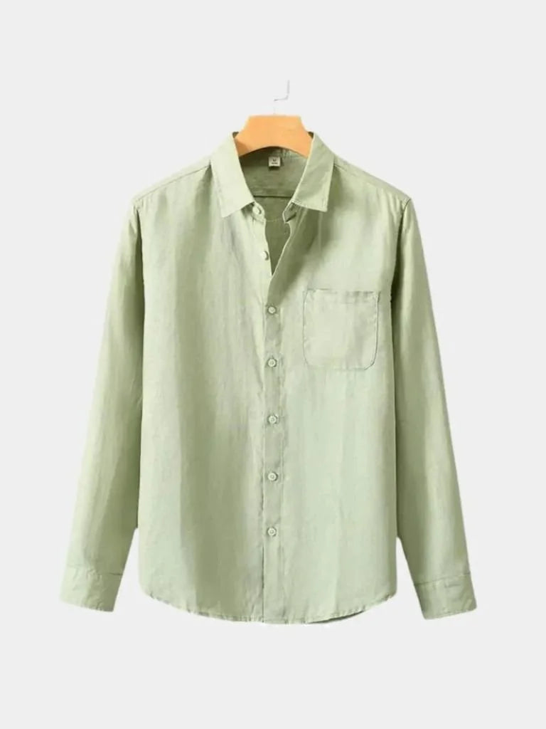 Long Sleeve Essential Linen Shirt | Savile & Co.