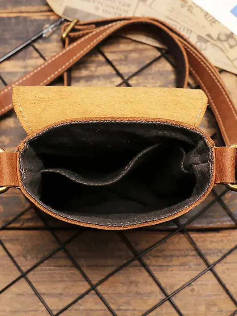Men's Mini Leather Shoulder Bag | Savile & Co.