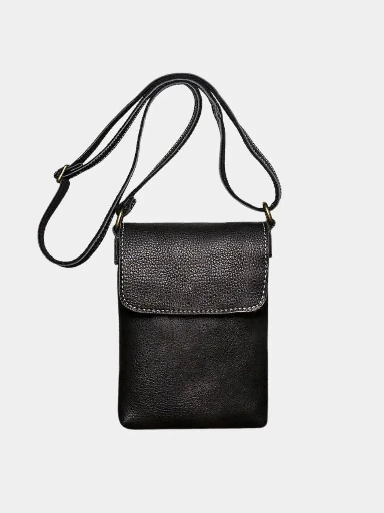Men's Mini Leather Shoulder Bag | Savile & Co.