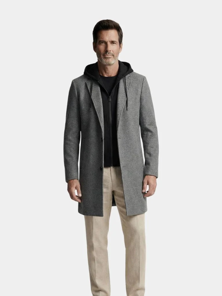 Metropolitan Hooded Overcoat | Savile & Co.