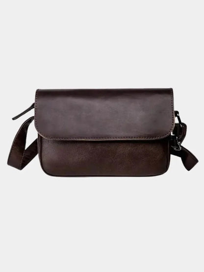 Milan Essential Leather Shoulder Bag | Savile & Co.