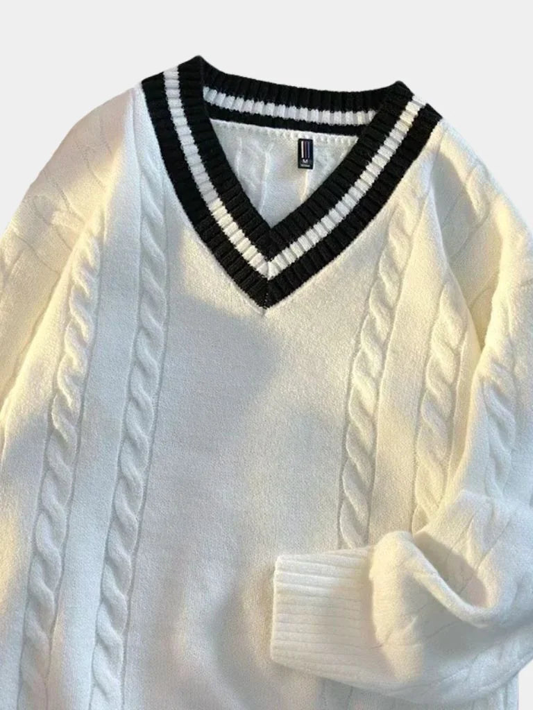 Minimalist V-Neck Sweater | Savile & Co.