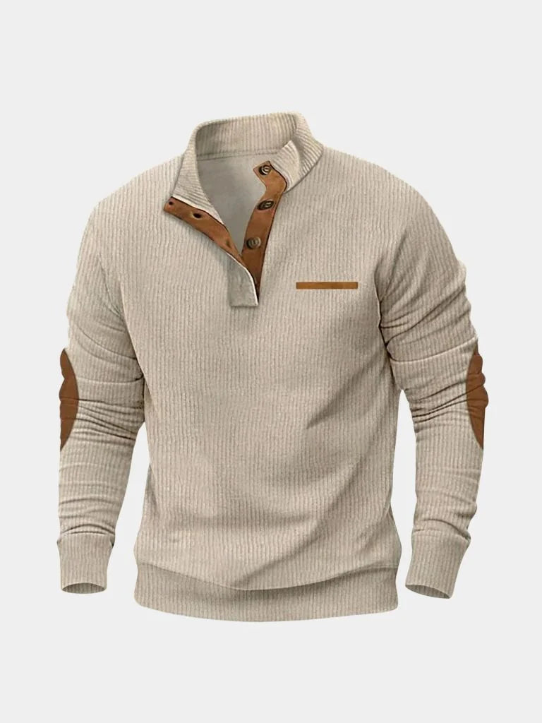 Monaco Casual Henley Pullover | Savile & Co.