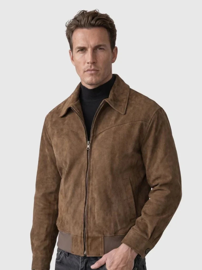 Monaco Suede Vintage Jacket | Savile & Co.