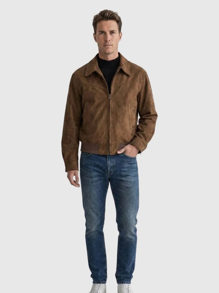 Monaco Suede Vintage Jacket | Savile & Co.