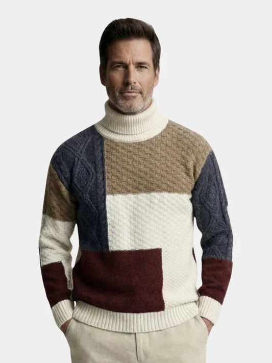 Mosaic Artisan Knit Sweater | Savile & Co.