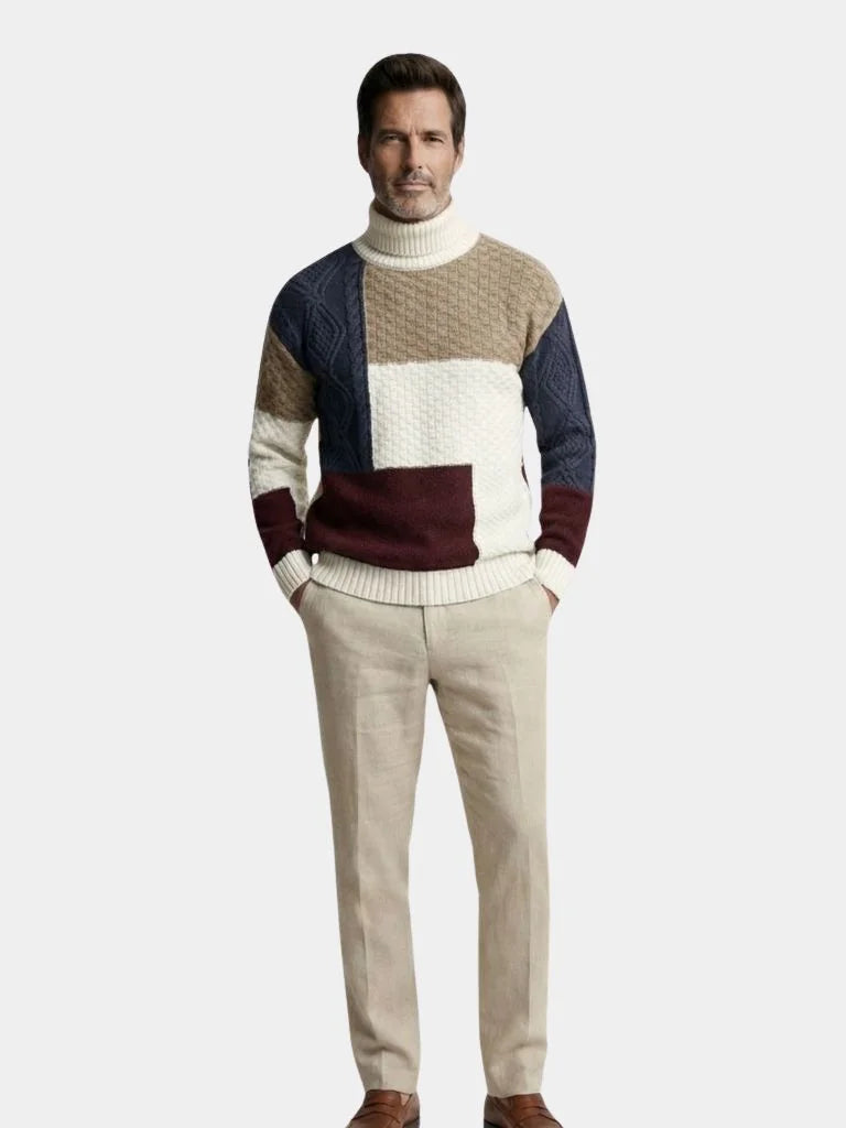 Mosaic Artisan Knit Sweater | Savile & Co.