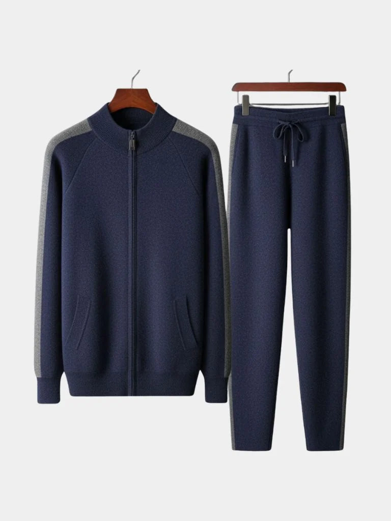 Navy Heritage Cashmere Set | Savile & Co.