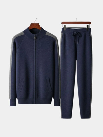 Navy Heritage Cashmere Set | Savile & Co.