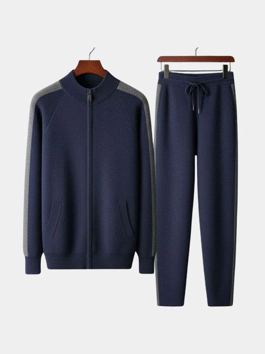 Navy Heritage Cashmere Set | Savile & Co.
