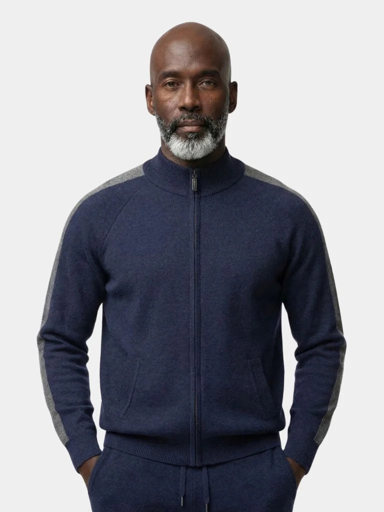 Navy Heritage Cashmere Set | Savile & Co.