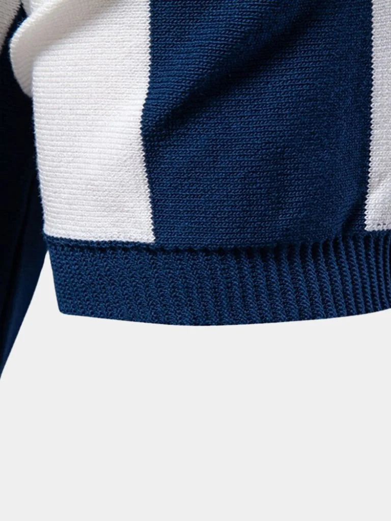 Navy Stripe Polo | Savile & Co.