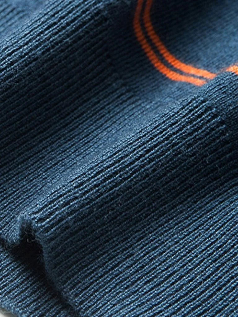 Navy Sunset Striped Polo | Savile & Co.