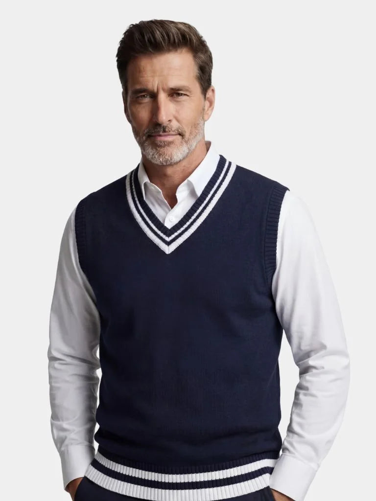 Old Money Essential Knit Vest | Savile & Co.