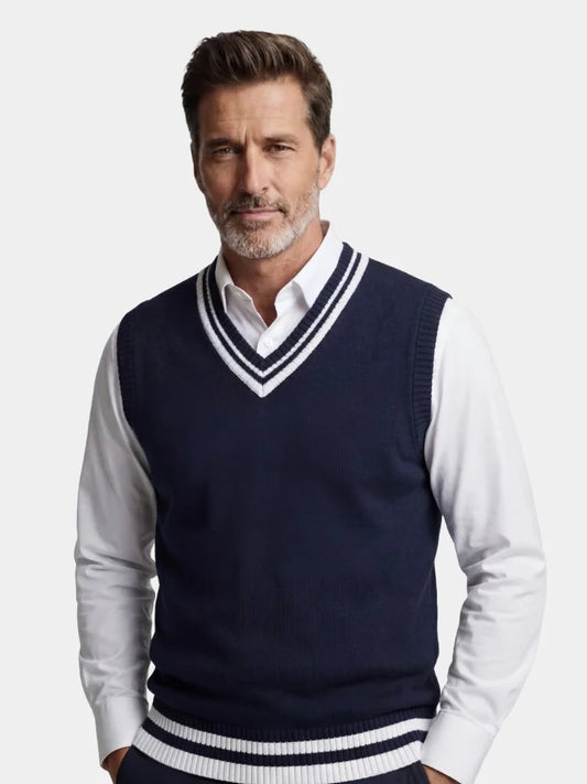 Old Money Essential Knit Vest | Savile & Co.