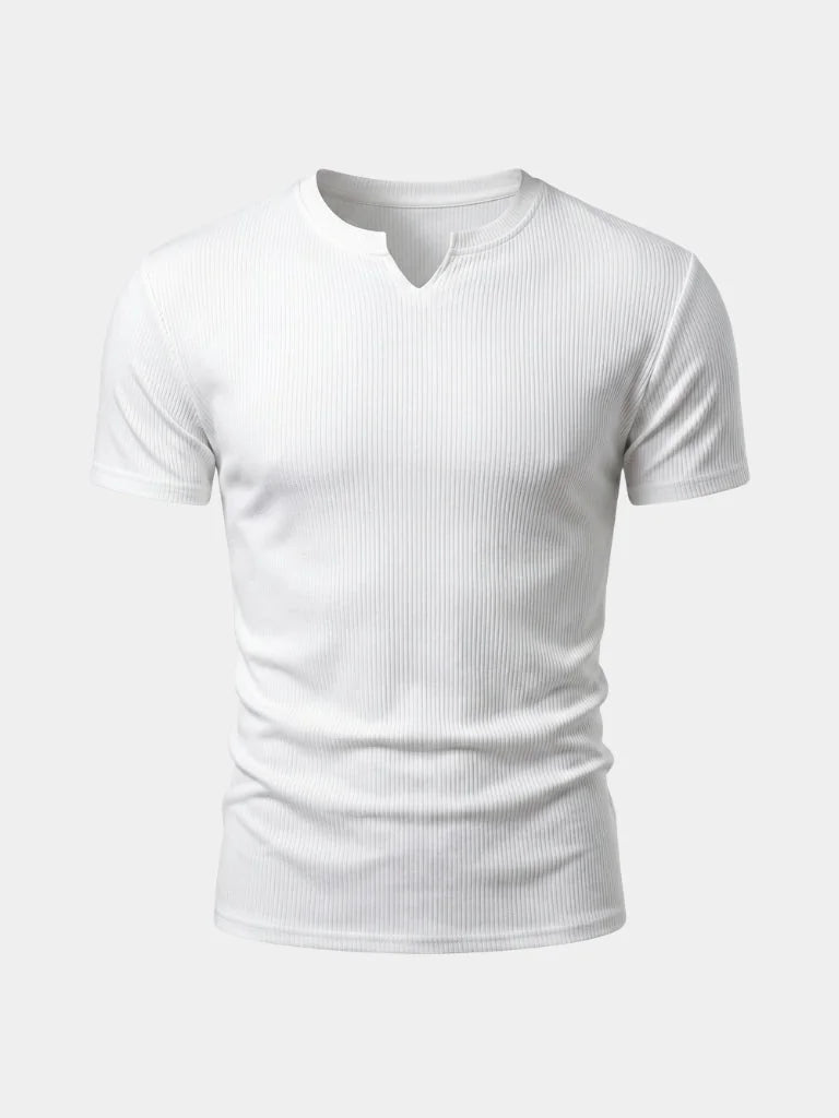 Precision Ribbed Muscle T-Shirt | Savile & Co.