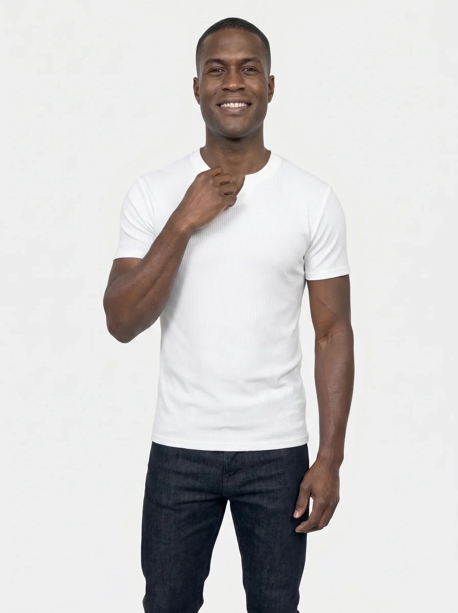 Precision Ribbed Muscle T-Shirt | Savile & Co.