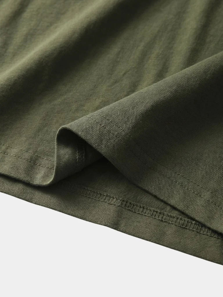 Pure Cotton Henley T-Shirt | Savile & Co.