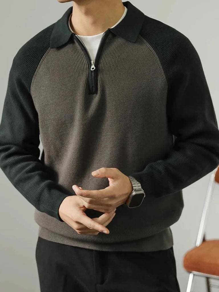 Raglan Quarter Zip Sweater | Savile & Co.