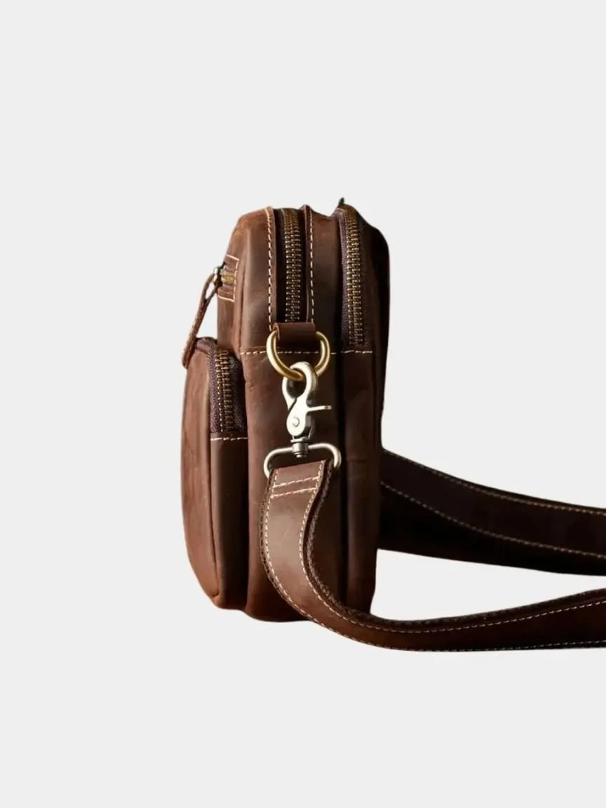 Retro Leather Men's Shoulder Bag | Savile & Co.