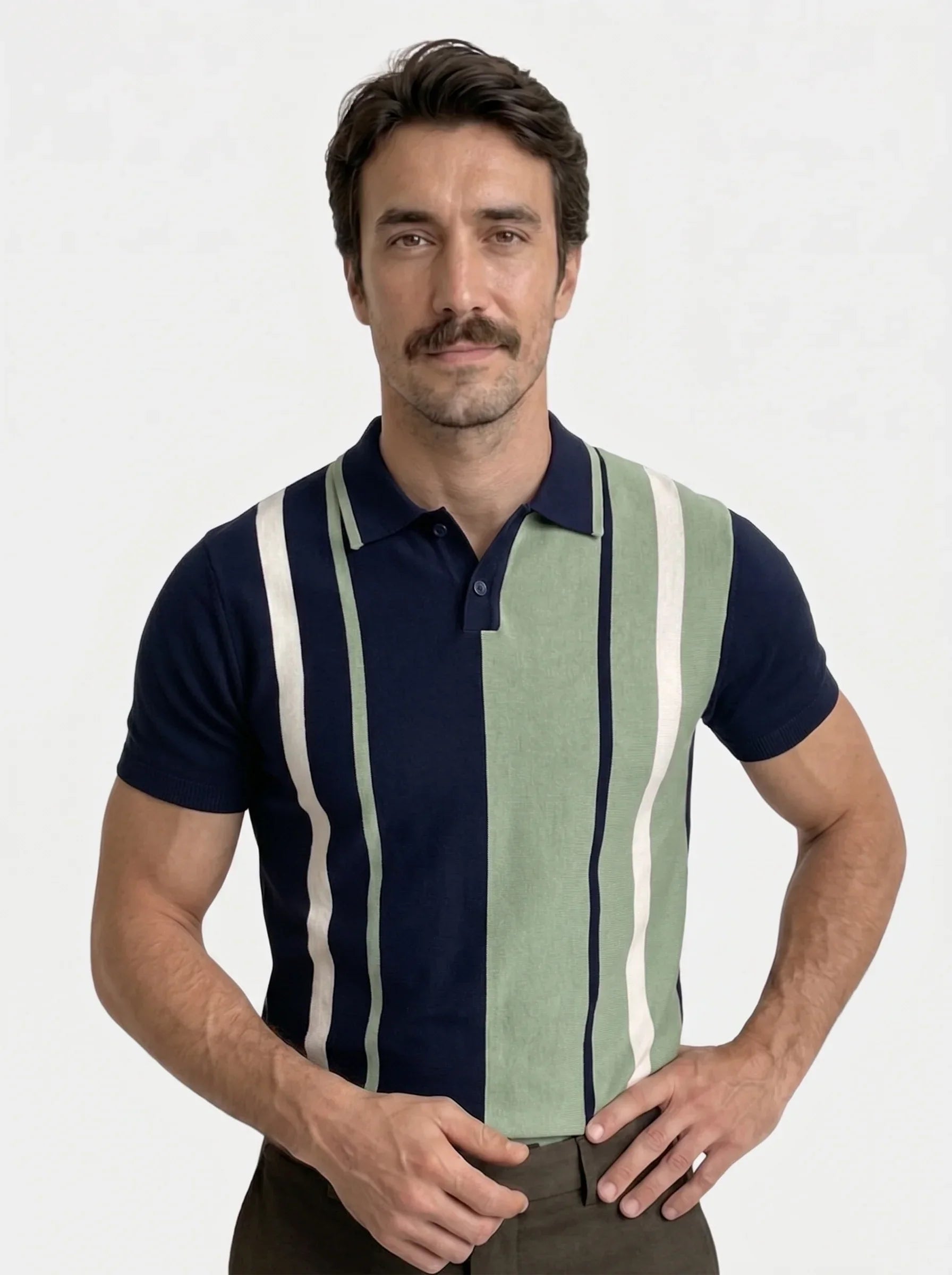 Retro Stripe Polo | Savile & Co.