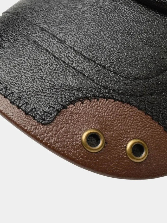 Rustic Crown Leather Cap | Savile & Co.