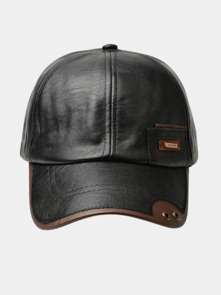 Rustic Crown Leather Cap | Savile & Co.