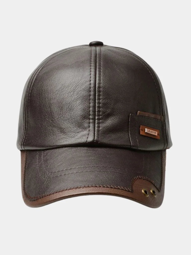 Rustic Crown Leather Cap | Savile & Co.