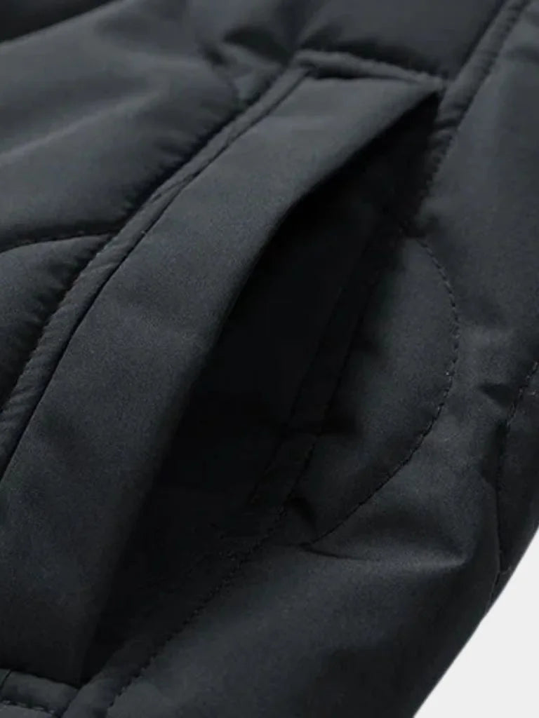 Sherpa Sleeves Padded Bomber Jacket | Savile & Co.
