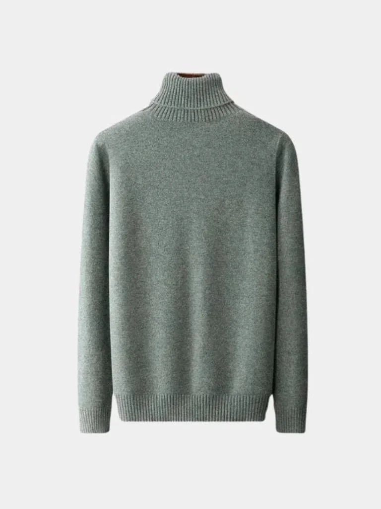 100% Merino Wool Turtleneck Sweater | Savile & Co.