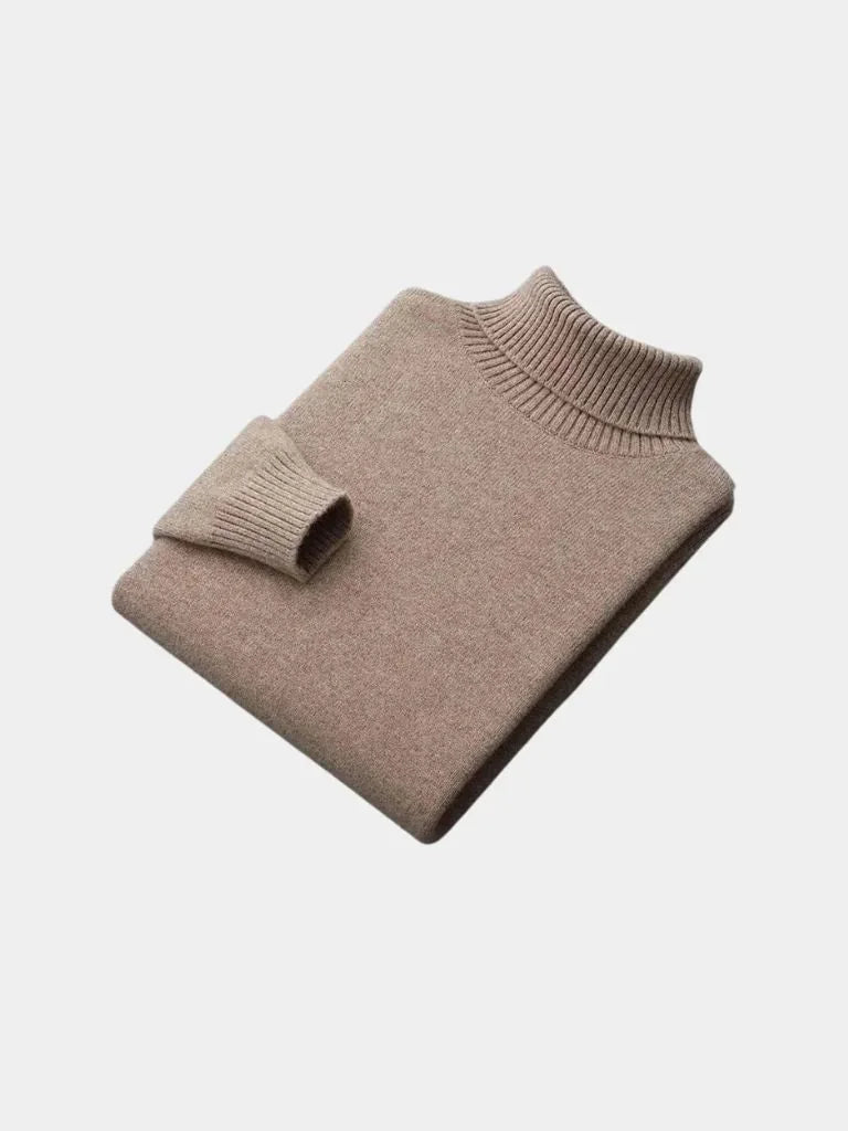 100% Merino Wool Turtleneck Sweater | Savile & Co.