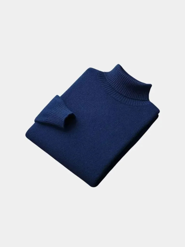100% Merino Wool Turtleneck Sweater | Savile & Co.