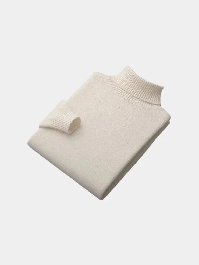 100% Merino Wool Turtleneck Sweater | Savile & Co.