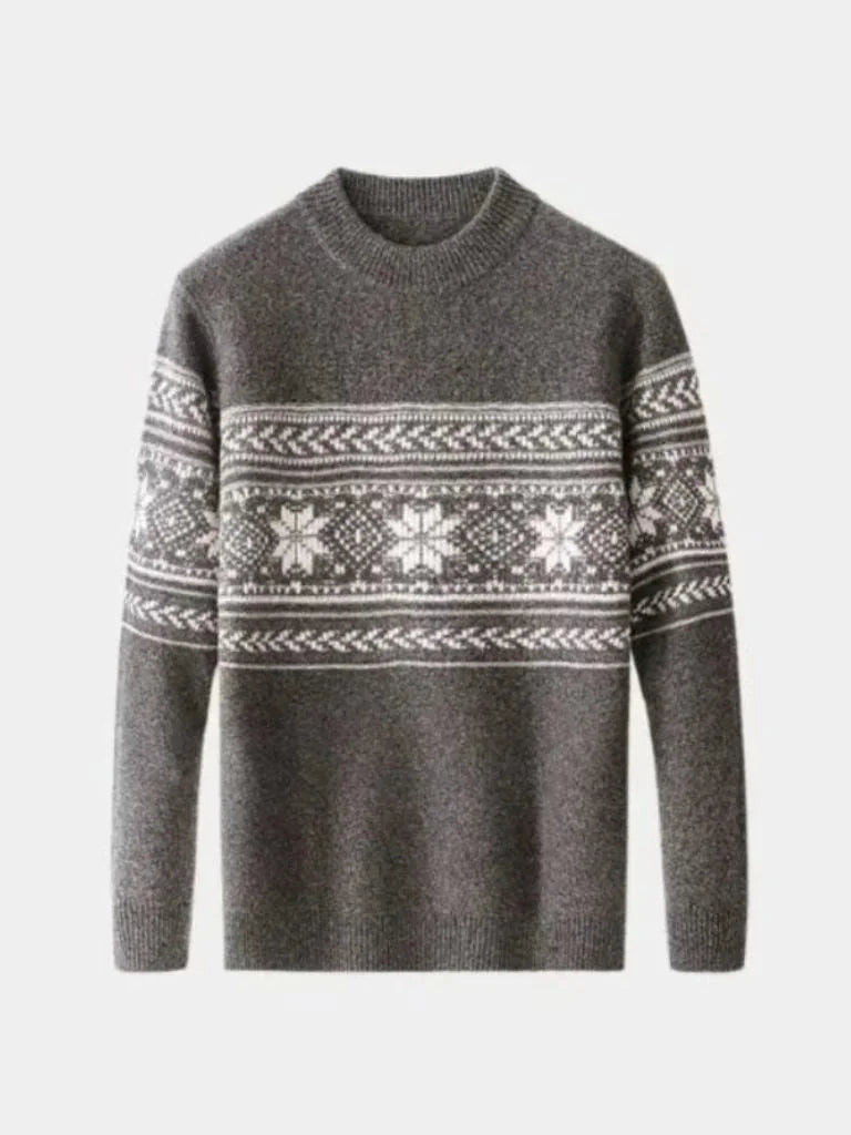 100% Wool Fair Isle Pullover Sweater Jumper | Savile & Co.