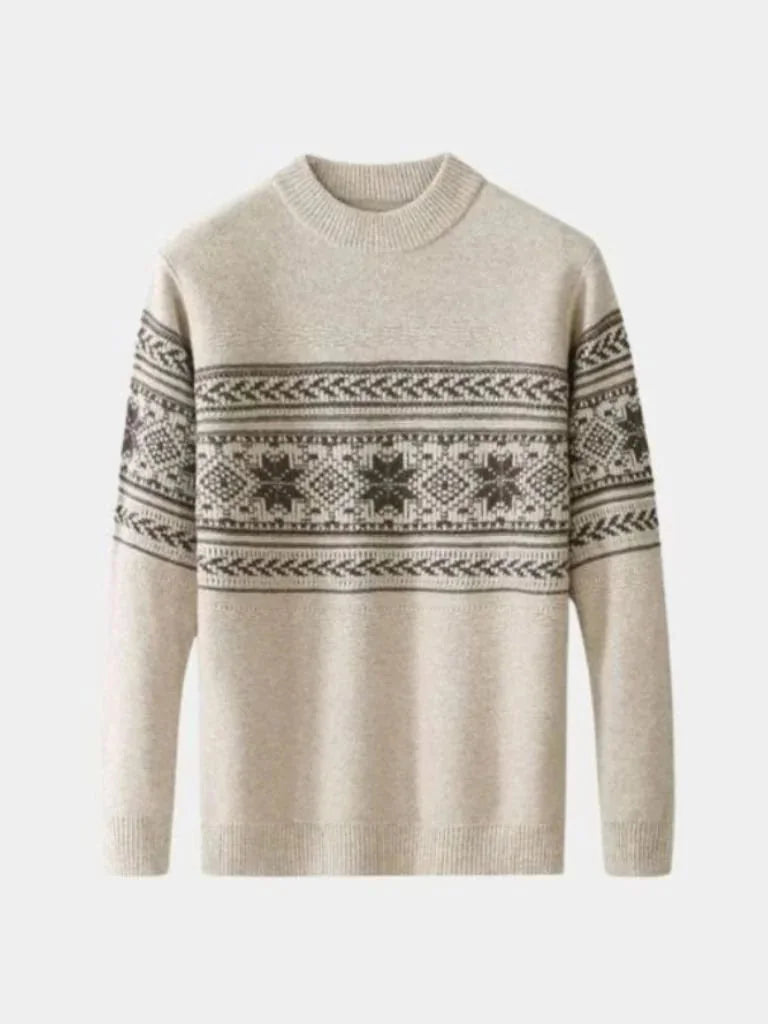 100% Wool Fair Isle Pullover Sweater Jumper | Savile & Co.